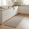 Keittiömatto Ruskea skandinaavinen 180 x 60 cm 100% polyamidi