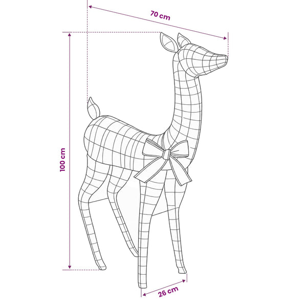 3D jouluporo LOVIISA 110 LEDiä Lämpimän Valkoinen
