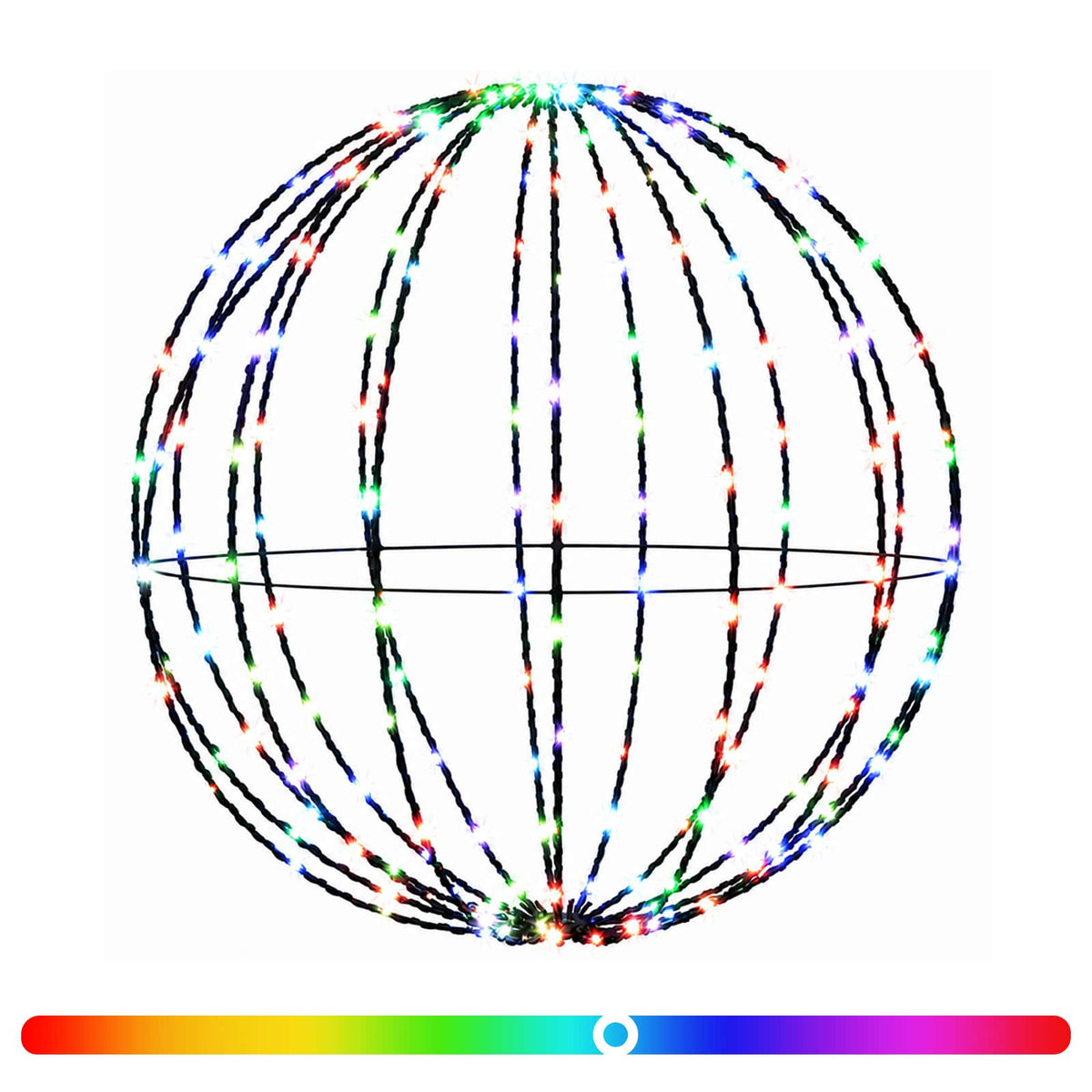 Joulupallon valaisin 160 LEDiä RGB Halkaisija 50 x 52 cm