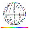 Joulupallon valaisin 160 LEDiä RGB Halkaisija 50 x 52 cm