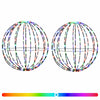 Joulupallon valaisin 2 kpl 320 LEDiä RGB Halkaisija 50 x 52 cm