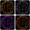 Joulupallon valaisin 2 kpl 320 LEDiä RGB Halkaisija 50 x 52 cm