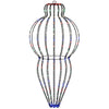 Joulupallon valaisin 2 kpl 640 LEDiä Monivärinen Ø 40 x 75 cm
