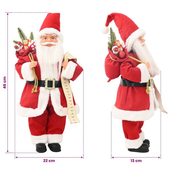 Joulupukkihahmo Punainen 46 cm Polyesteri