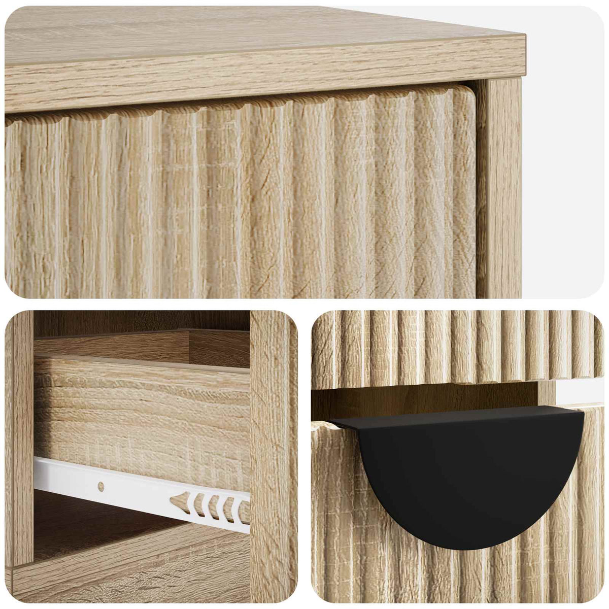 TV-kaappi VENRAY 101 x 36,5 x 40 cm Sonoma-tammi