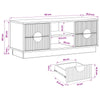 TV-kaappi VENRAY 101 x 36,5 x 40 cm Harmaa Sonoma