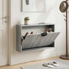 Kenkäkaappi VENRAY 70 x 17 x 43 cm Tekninen puu Harmaa Sonoma