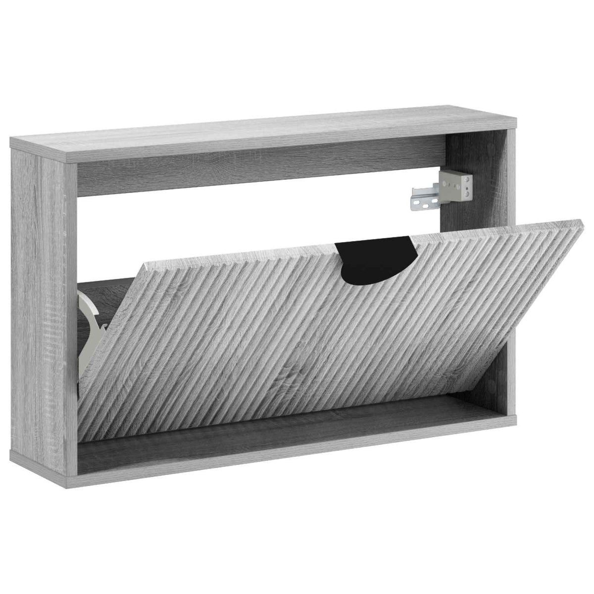 Kenkäkaappi VENRAY 70 x 17 x 43 cm Tekninen puu Harmaa Sonoma
