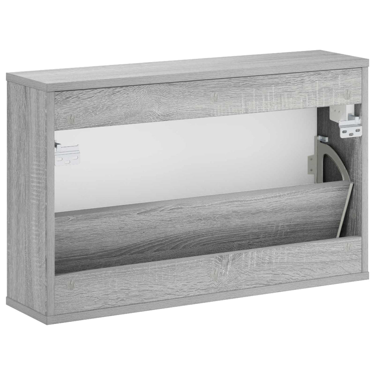 Kenkäkaappi VENRAY 70 x 17 x 43 cm Tekninen puu Harmaa Sonoma