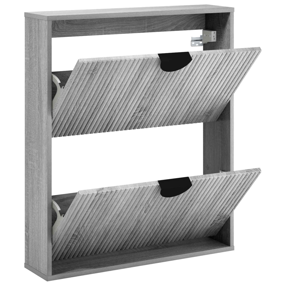 Kenkäkaappi VENRAY 70 x 17 x 82 cm Tekninen puu Harmaa Sonoma