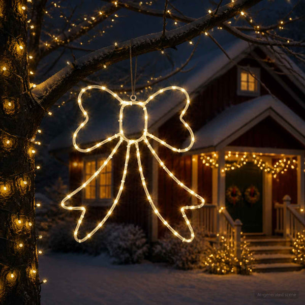 LED-valoletku-rusetti LOVIISA 70 LEDiä Lämpimän Valkoinen