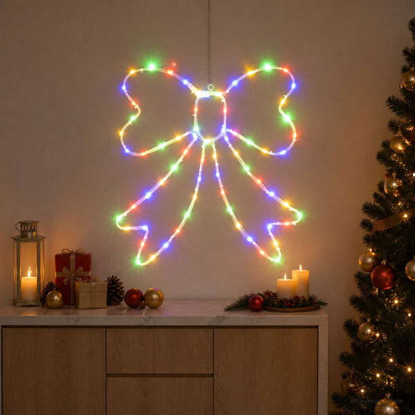 LED-valoletku-rusetti LOVIISA 70 LEDiä Monivärinen 50 x 51 cm