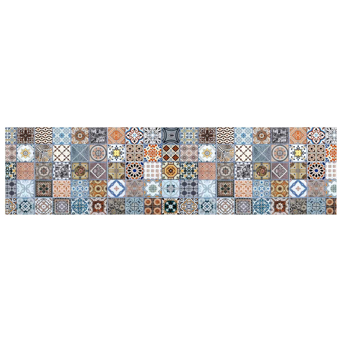 Porrasmatot 15 kpl 76 x 20 cm Sininen Polyesteri Suorakaide