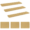 Porrasmatot 15 kpl 76 x 20 cm Beige Polyesteri Suorakaide