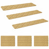 Porrasmatot 15 kpl 76 x 20 cm Beige Polyesteri Suorakaide