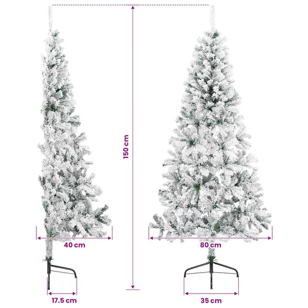 Tekokuusi joulupalloilla 150 cm 150 LEDiä Lämpimän Valkoinen