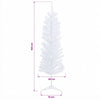 Kapea tekokuusi joulupalloilla 120 cm 150 LEDiä