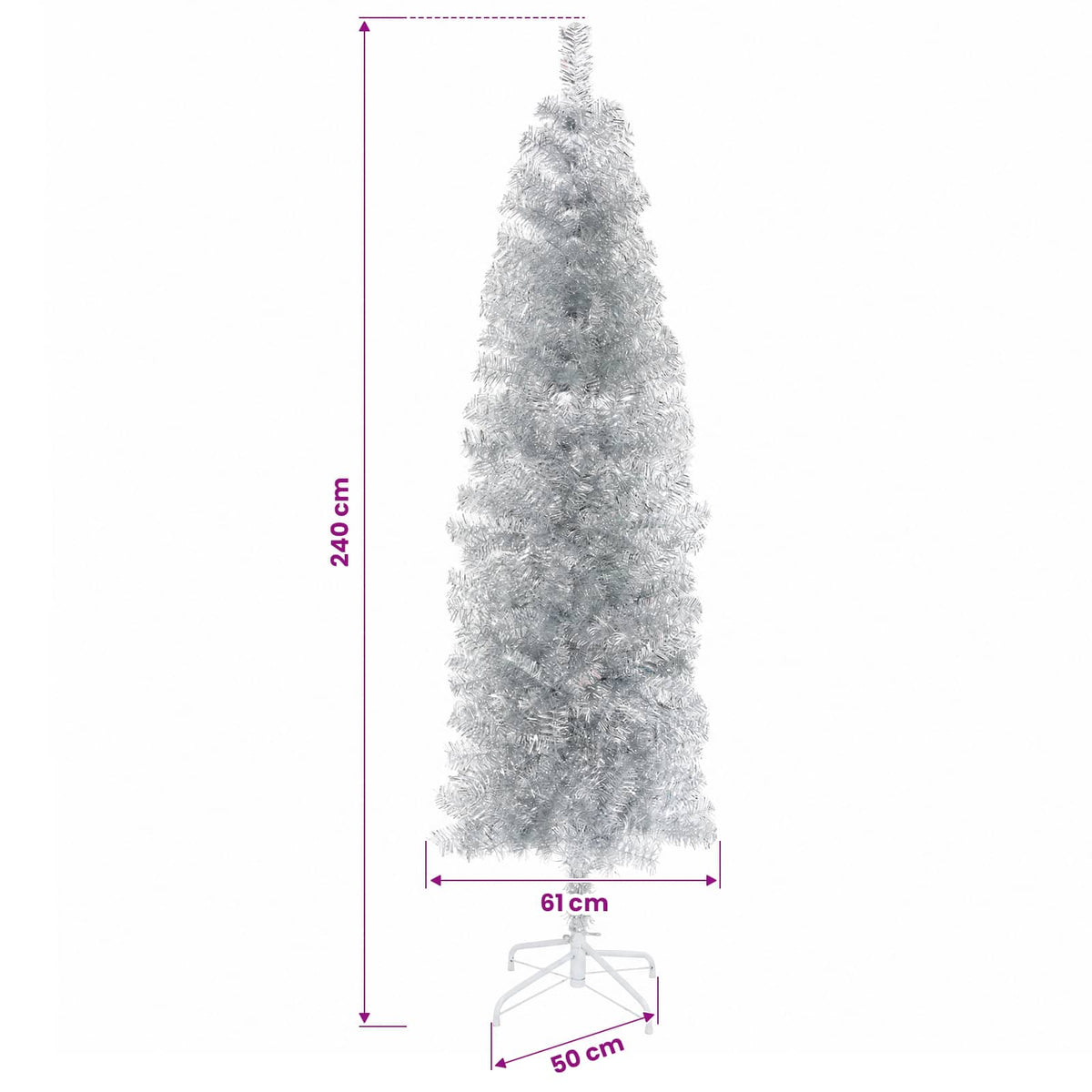 Tekopaksu joulupuu 240 cm 300 LEDiä Lämpimän Valkoinen