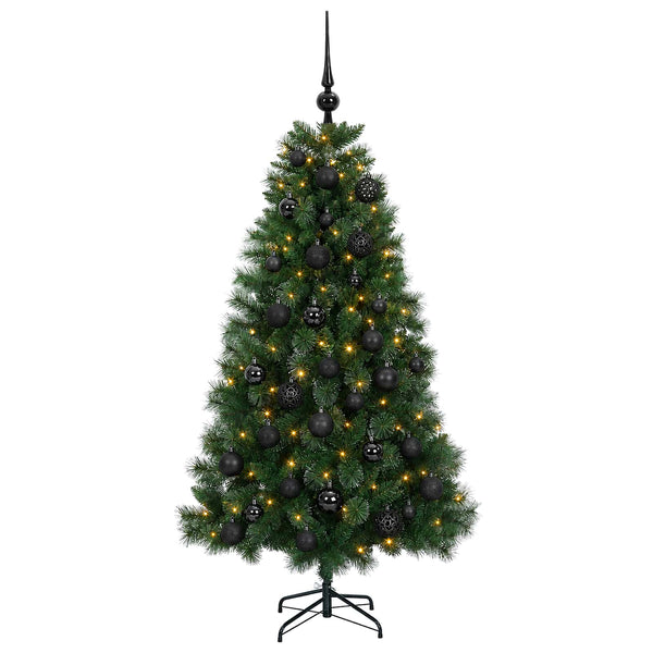 Tekojoulukuusi koristepallolla 150 cm 150 LEDiä
