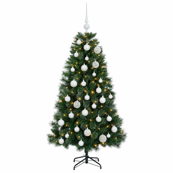 Tekokuusi koristepallolla 150 cm 150 LEDiä Lämpimän Valkoinen
