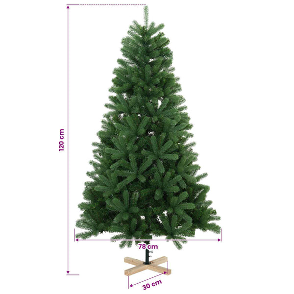 Tekokuusi joulupalloilla 120 cm 150 LEDiä Lämpimän Valkoinen