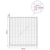 Gabion 3,5 mm langasta ja 5x2,5 cm verkosta 50x10x50 cm