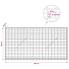 Gabion 3,5 mm langasta ja 5x2,5 cm verkosta 100x10x50 cm