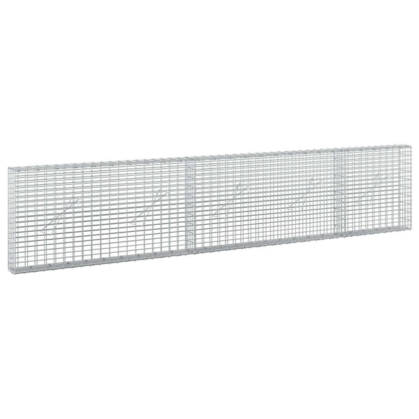 Gabion 3,5 mm langasta ja 5x2,5 cm verkosta 250x10x50 cm