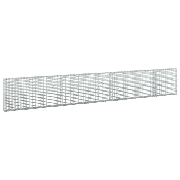 Gabion 3,5 mm langasta ja 5x2,5 cm verkosta 350x10x50 cm