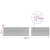 Gabion 3,5 mm langasta ja 5x2,5 cm verkosta 1000x10x50 cm