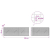 Gabion 3,5 mm langasta ja 5x2,5 cm verkosta 1100x10x50 cm