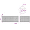 Gabion 3,5 mm langasta ja 5x2,5 cm verkosta 1150x10x50 cm