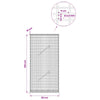 Gabion 3,5 mm langasta ja 5x2,5 cm verkosta 50x10x100 cm