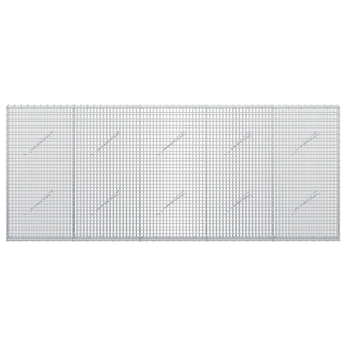 Gabion 3,5 mm langasta ja 5x2,5 cm verkosta 250x10x100 cm