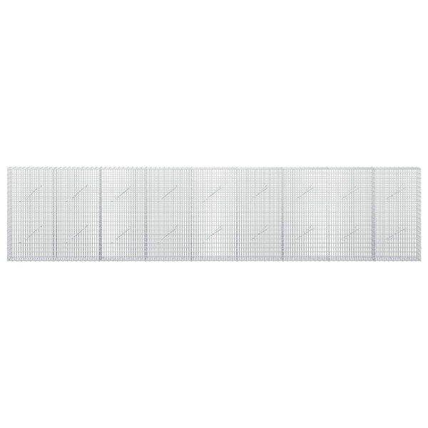 Gabion 3,5 mm langasta ja 5x2,5 cm verkosta 450x10x100 cm