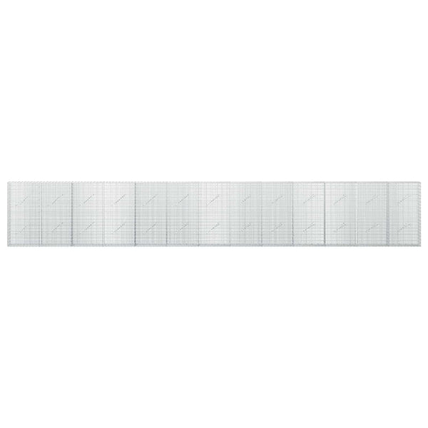 Gabion 3,5 mm langasta ja 5x2,5 cm verkosta 650x10x100 cm