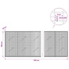 Gabion 3,5 mm langasta ja 5x2,5 cm verkosta 750x10x100 cm
