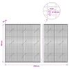 Gabion 3,5 mm langasta ja 5x2,5 cm verkosta 1150x10x150 cm