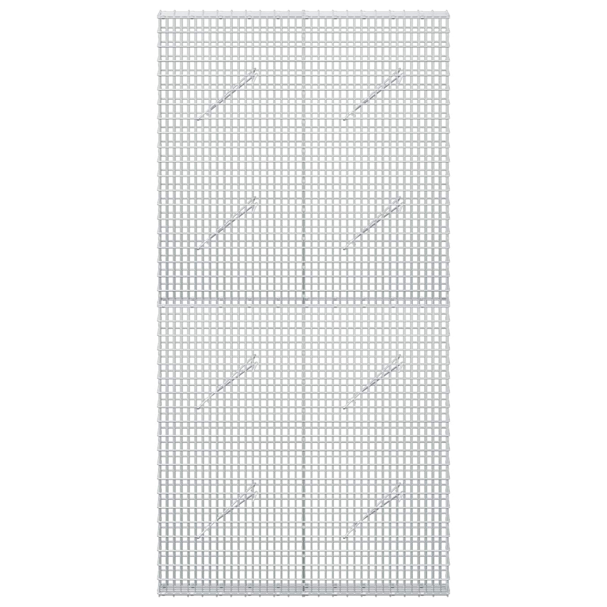 Gabion 3,5 mm langasta ja 5x2,5 cm verkosta 100x10x200 cm