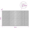 Gabion 3,5 mm langasta ja 5x2,5 cm verkosta 350x10x200 cm