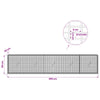 Gabion 3,5 mm langasta ja 5x2,5 cm verkosta 250x20x50 cm