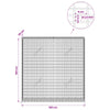 Gabion 3,5 mm langasta ja 5x2,5 cm verkosta 100x20x100 cm