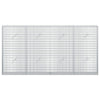 Gabion 3,5 mm langasta ja 5x2,5 cm verkosta 200x20x100 cm