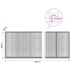 Gabion 3,5 mm langasta ja 5x2,5 cm verkosta 350x20x100 cm