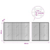 Gabion 3,5 mm langasta ja 5x2,5 cm verkosta 550x20x100 cm