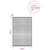 Gabion 3,5 mm langasta ja 5x2,5 cm verkosta 100x20x150 cm