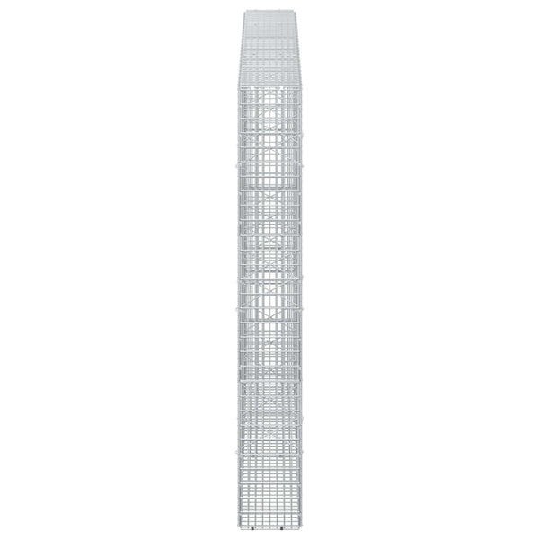 Gabion 3,5 mm langasta ja 5x2,5 cm verkosta 250x20x150 cm