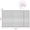 Gabion 3,5 mm langasta ja 5x2,5 cm verkosta 250x20x150 cm