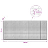 Gabion 3,5 mm langasta ja 5x2,5 cm verkosta 350x20x150 cm