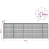 Gabion 3,5 mm langasta ja 5x2,5 cm verkosta 450x20x150 cm
